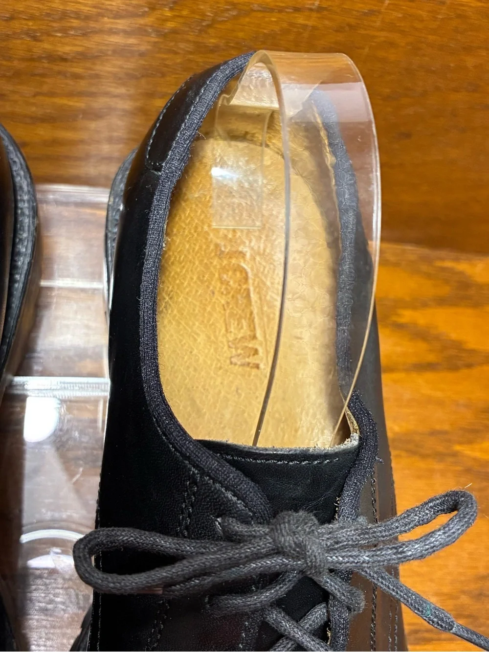 J.Crew Lug Sole Cap Toe Oxford Derby Shoes Black Leather Mexico Made Men’s 8